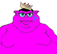 arch_linux banana_split_ice_cream black_glasses blue_glasses cherry chocolate_ice_cream fat looking_at_you moobs obese pink_lips pink_skin quote quote_(user) quote_admin straw strawberry_ice_cream subvariant:branigger variant:brandon // 800x756 // 117.0KB