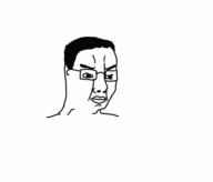 adolf_hitler animated arm closed_mouth fist glasses hair hand nazi_salute open_mouth punch sieg_heil soyjak text variant:chudjak // 480x411 // 773.0KB