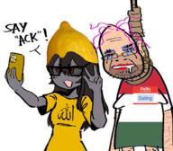 ack allah brown_eyes bu5t_(user) connor_howard earring female flag:hungary hair hungary lemon lemon_(user) phone purple_hair rope sating_(user) sourtan tranny troon variant:bernd variant:raid_tan // 704x616 // 321.8KB