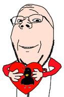 bald chicken glasses hand heart poland slavic stubble subvariant:wholesome_soyjak torso variant:gapejak wholesome zipper // 676x1021 // 62.3KB
