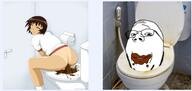 anime ass azumanga_daioh coprophagia disgusting eating fetish glasses gross irl_background kagura_(azumanga_daioh) meta:pornographic_content poop scat skibidi_toilet smile soyjak stubble subvariant:wholesome_soyjak tanned_skin toilet toilet_black_person variant:gapejak wtf // 1239x587 // 452.5KB