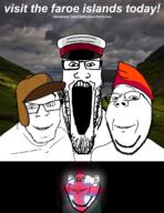 4soyjaks artist:ptr100 ear faroe_islands flag flag:faroe_islands glasses glowing smile soyjak stubble subvariant:wholesome_soyjak swede_(artist) text variant:feraljak variant:gapejak variant:impish_soyak_ears variant:markiplier_soyjak // 2550x3300 // 1.6MB