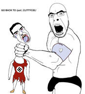 ack choke_hold clittycel nazism pol_(4chan) subvariant:patrick variant:chudjak variant:cobson // 1992x2204 // 363.8KB