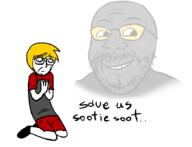 2soyjaks art artist:soyjakfan01 background beard drawfag drawing drawn eyes fading glasses nate nate_higgers pray praying sitting smug soot soot_please_save_us soyjak_party soyjakfan01 variant:gapejak variant:soyak // 871x667 // 117.5KB