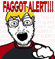 artist:shemmysloota blond drawfag drawing faggot glasses nate pointing pointing_at_viewer sharty soyjak_party stubble text variant:soyak warning // 820x867 // 269.4KB