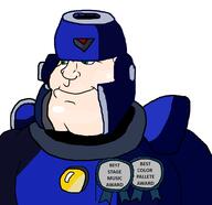 armor aryan award badge blond blue_eyes bodysuit buff chad character hard_man helmet mega_man mewing smile subvariant:mexiaryan variant:meximutt videogame white_skin // 970x938 // 36.4KB