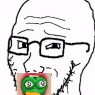 animated candy eating ext=gif food frog glasses lips looking_at_you smug soyjak stubble variant:soyak white_background // 562x746 // 2.4MB
