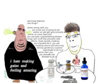 2soyjaks drugs meta:tagme soyjak steroids subvariant:blobson subvariant:hornyson subvariant:nucob text variant:cobson zoomer zoomer_hair // 1934x1672 // 734.4KB