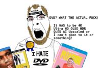 angry award beard bloodshot_eyes brown_hair coomer dvd glasses gooner i_hate logo open_mouth physical_media text variant:cobson // 1244x870 // 513.9KB