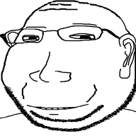animated bald closed_mouth ext=gif eyebrows glasses smile stubble subvariant:massjak variant:gapejak white_skin // 600x459 // 23.9KB