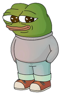 amphibian animal closed_mouth clothes frog full_body green_skin grey_shirt lips nas nas:pepe pepe pepe_the_frog shoe subnas:apu sunlight transparent_background // 1161x1786 // 717.6KB