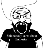 angry balding beard black_shirt careless clothes enthusiast glasses hair low_effort meta:how_has_this_not_been_made_yet open_mouth shit_nobody_cares_about shit_nobody_cares_about_enthusiast shitnobodycaresabout snca soyjak speech_bubble speech_bubble_empty subvariant:science_lover text tshirt variant:markiplier_soyjak white_text // 800x900 // 32.4KB