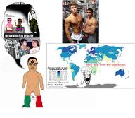 2soyjaks brown_skin fit_(4chan) flag glasses hair irl italy jeff_seid laughing map monarchy mustache naked nazism nsfw open_mouth penis soyjak speech_bubble statistics subvariant:chudjak_front subvariant:obsessedchud swastika underpants variant:chudjak variant:soyak widows_peak // 2048x1780 // 1.7MB