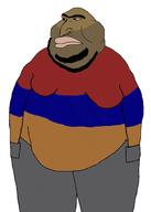 5_o_clock_shadow ARMENİROACH anime beard belly brown_skin brownoid churka embedded flag:armenia grey_pants hands_in_pockets happy_merchant hooked_nose moobs obese pocket subhuman transparent_background unibrow variant:meximutt // 1416x1978 // 97.6KB