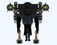 Jetpack acid acid_cannon arm armor brown_skin burnt burnt_skin chest_armor clothes dual_wielding fedora full_body gas_mask hat holding_gun holding_object laser leg mafia mafia_skibidi_toilet mask mutant scar series:g-squad shoe shoulder_armor skibidi skibidi_toilet skibidi_toilet_79 subvariant:chudjak_front subvariant:muscular_chud toilet torso trenchcoat variant:chudjak yellow_eyes // 3200x2500 // 178.6KB