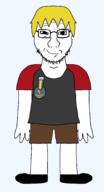 front_facing looking_at_you manlet nate short smug soyteen subvariant:soyak_front that_one_fucking_picture_of_nate_being_a_smug_little_bastard variant:soyak yellow_hair // 1104x2035 // 67.1KB