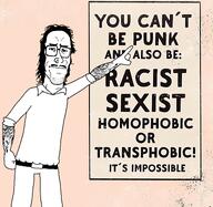 collared_shirt crooked_teeth glasses grin hair homophobia long_hair mullet nose_piercing nose_ring piercing pointing punk racism sign smug squinting tattoo tattoos transphobia variant:mulletjak // 1920x1867 // 2.1MB