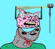 angry animal antenna artificial_intelligence blue_background brain chatgpt goy goyslop gray_skin hand jews npc open_mouth pig red_eyes science stupid subvariant:ukropson technology text variant:cobson variant:wojak zog // 568x505 // 203.4KB