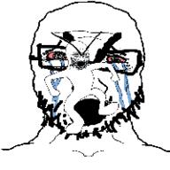 angry animated clean_dance crying dance eyebrows glasses open_mouth selfish_little_fuck stubble subvariant:soyak_front variant:cryboy_soyjak variant:soyak // 200x200 // 146.3KB