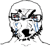 angry animated clean_dance crying dance eyebrows glasses open_mouth selfish_little_fuck stubble subvariant:soyak_front variant:cryboy_soyjak variant:soyak // 200x200 // 146.3KB