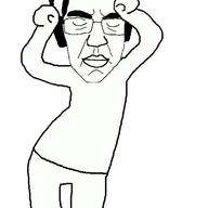 animated arm caramelldansen chud closed_eyes closed_mouth dance glasses headphones smile soyjak transparent_background variant:chudjak // 521x708 // 145.3KB