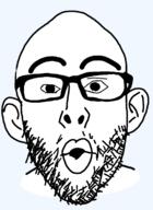 artist:sisa9000 glasses head high_res lips looking_at_you nose oreo oreo_review_show series:remastered_soyjaks template transparent_background variant:nojak white_skin // 875x1200 // 33.6KB