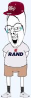 brainful cap closed_mouth clothes crying distorted dr_pepper frown full_body glasses hat laughing libertarian new_balance open_mouth rand_paul shoe short soyjak stubble subvariant:rand subvariant:wholesome_soyjak tshirt variant:gapejak // 928x2858 // 827.6KB