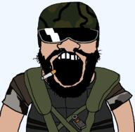 HECU HECU_engineer artist:XXX_SKIBIDISIGMA_XXX camouflage cigarette half-life half-life:_opposing_force marine open_mouth soldier subvariant:science_lover variant:markiplier_soyjak white_skin // 800x789 // 52.9KB