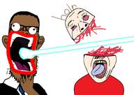 BAMBI_LOST barack_obama big big_mouth blood dave_and_bambi dead dnb eyes friday_night_funkin' gore imma_firin_mah_lazer laser tristan_(moldygh) variant:a24_slowburn_soyjak variant:bernd: // 1429x1010 // 290.3KB