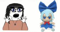 beanie clothes female glasses necklace open_mouth soyjak variant:soytan // 466x255 // 68.5KB