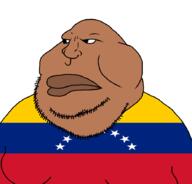 closed_mouth countrywar fat flag flag:venezuela obese soyjak stubble variant:meximutt venezuela // 888x849 // 27.7KB