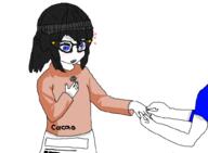 2soyjaks arm avengers beanie blue_eyes blush clothes dress eyelashes female glasses hair hand happy hat heart jake long_hair marriage nails necklace no_nose open_mouth ring soy soyjak soylent_(cacao) teeth variant:soytan white_background white_skin // 1000x733 // 29.6KB
