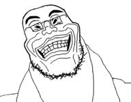 baki closed_mouth clothes glasses grin soyjak stubble variant:unknown // 700x548 // 42.0KB