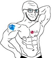 BRIMMIEST_COMMENTS_SECTION☣️☣️☣️_DO_NOT_ENTER☣️☣️☣️ a10_eyes arm aryan blue_eyes buff closed_mouth hair lg microsoft_outlook muscles op_here_im_a_trans_woman_from_ohio outlook soyjak stubble variant:soyak // 600x667 // 145.6KB