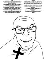 bible bible_quote bible_verse christian_cross christianity glasses jude_(bible) jude_1:5 jude_1:6 jude_1:7 jude_1:8 open_mouth philemon_(bible) philemon_1:20 philemon_1:21 philemon_1:22 philemon_1:23 philemon_1:24 philemon_1:25 smile smug soyjak stubble variant:feraljak // 1301x1700 // 436.4KB