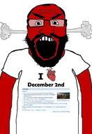 angry auto_generated balding beard clothes december december_2 glasses head_steam i_heart looking_at_you open_mouth red_skin series:on_this_day soyjak subvariant:science_lover text tshirt variant:markiplier_soyjak white_background wikipedia // 1440x2096 // 617.0KB