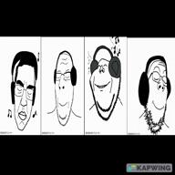 animated byonbyon calm civilization_(bongo_bongo_bongo) closed_mouth conquistador explosion glasses headphones kinoplex meta:tagme monkey monkey_dance multiple_soyjaks open_mouth poyopoyo smile smv soyjak stubble subvariant:chudjak_front subvariant:nucob variant:chudjak variant:cobson variant:impish_soyak_ears variant:markiplier_soyjak variant:monkeyjak video // 1280x1280, 182s // 15.8MB