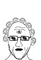 ear glasses multiple_eyes open_mouth soyjak stubble variant:unknown // 560x808 // 91.3KB