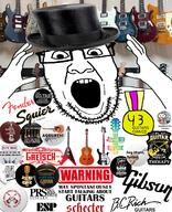 acoustic award fender gibson glasses guitar open_mouth reddit stubble top_hat variant:ppp warning // 1000x1233 // 1.1MB
