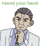 anime arrow collared_shirt ear gray_hair green_tie greentext hair hand jacket jojos_bizarre_adventure jojos_bizarre_adventure_part_4 kira_yoshikage looking_at_you necktie purple_shirt quote skull smile subvariant:smugkuz thick_eyebrows variant:kuzjak variant:markiplier_soyjak white_jacket white_skin wrinkles // 539x632 // 28.4KB