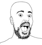 artist:hellcat eyelashes glasses mr_beast open_mouth soyjak stubble variant:beastjak2 // 705x747 // 57.7KB