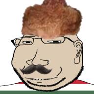 clothes country ear flag fur_hat glasses hat hungary mustache small_eyes smile soyjak stubble subvariant:massjak subvariant:wholesome_soyjak tagme_hat variant:gapejak white_skin // 600x600 // 134.8KB