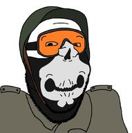 chudcel combat_helmet goggles helmet skull_mask stubble subvariant:wholesome_soyjak uniform variant:gapejak // 1024x1031 // 125.9KB