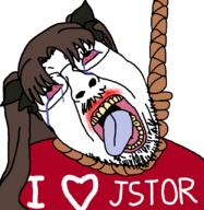 bloodshot_eyes bow brown_hair crying dead fate_grand_order glasses hair hanging i_love jstor rope rw_degen soyjak stubble suicide text tohsaka_rin twitter variant:bernd video_game // 810x831 // 58.3KB