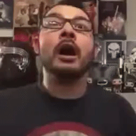 animated balding clothes glasses hair irl irl_soy james_youniverse shelf soyboy stubble tshirt variant:a24_slowburn_soyjak youtube youtuber // 252x274 // 7.6MB