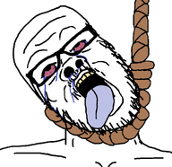 ack bloodshot_eyes crying hanging noose rope rotten_teeth suicide template tongue variant:a24_slowburn_soyjak white_skin // 1100x1068 // 43.5KB