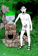 5soyjaks angry arm bbc blush castration closed_mouth ear earring full_body glasses hair hand leg nose_piercing open_mouth queen_of_spades smile soyjak stubble subvariant:chudjak_seething tattoo text variant:chudjak variant:cobson variant:impish_soyak_ears variant:markiplier_soyjak // 1920x2826 // 4.3MB