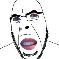 glasses soyjak stubble variant:cobson // 721x720 // 67.1KB