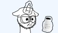bottle cartoon closed_mouth glasses my_little_pony neutral pony soy soyjak soylent stubble variant:unknown // 800x450 // 216.6KB