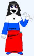 arm beanie bloodshot_eyes blush clothes glasses hair meta:tagme necklace nintendo nintendo_switch open_mouth russia smile variant:soytan video_game waving z_(russian_symbol) // 1352x2196 // 130.3KB